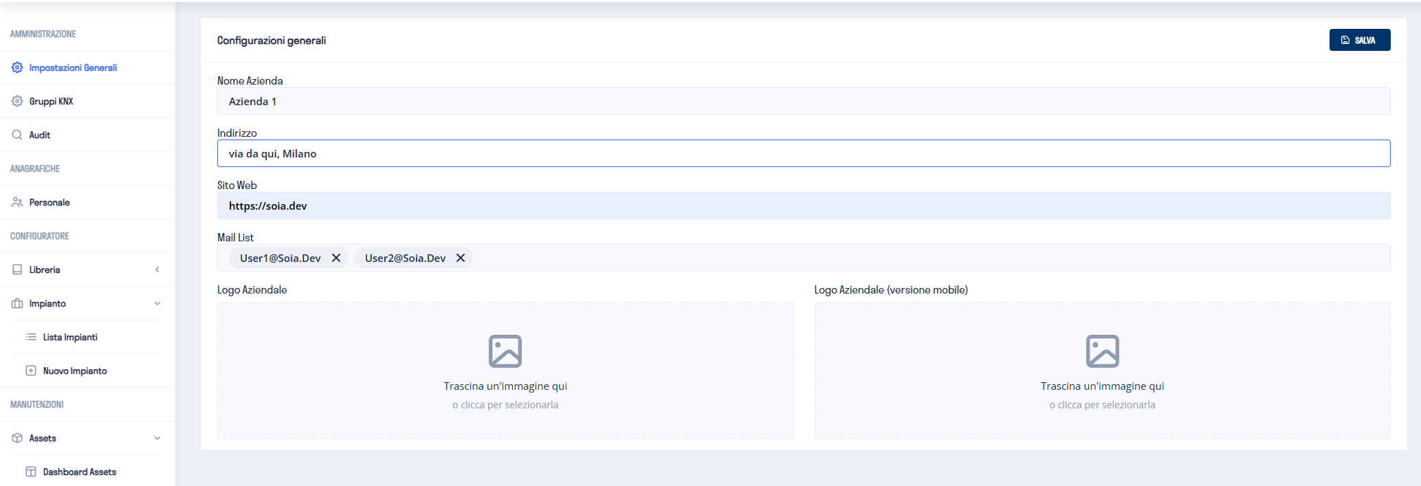Impostazioni Generali